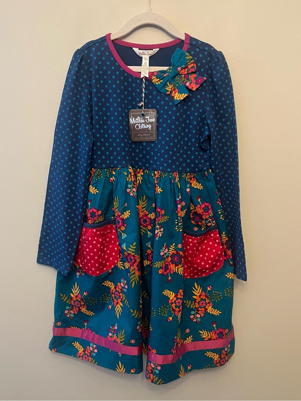 NWT Matilda Jane Moments With You Merry Merry Dress Girls Size 8